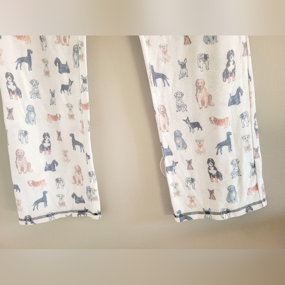 P.J.Salvage Dogs Print Pull On Drawstring Open Leg Relaxed Fit Pants XS - Picture 8 of 13